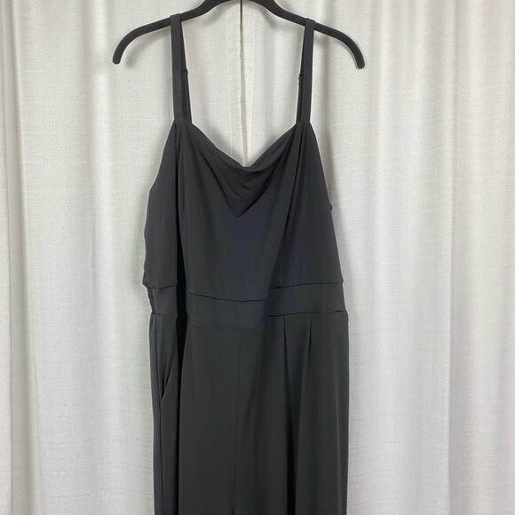 Torrid Black Studio Knit Tube Top Wide Leg Jumpsuit Sz.3 NWT - Picture 5 of 15